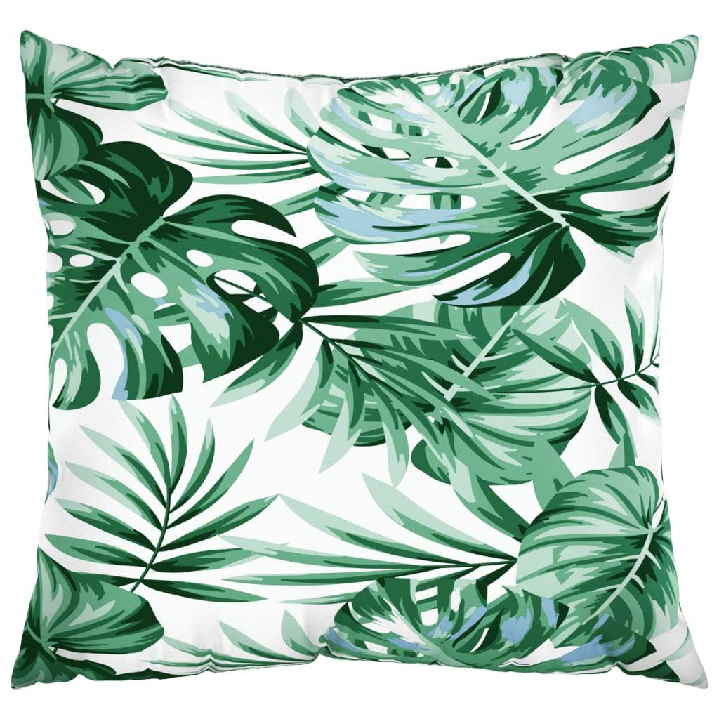 Coussins d'extérieur polyester motif feuilles 50 x 50 cm - PANGIVO - Image 3