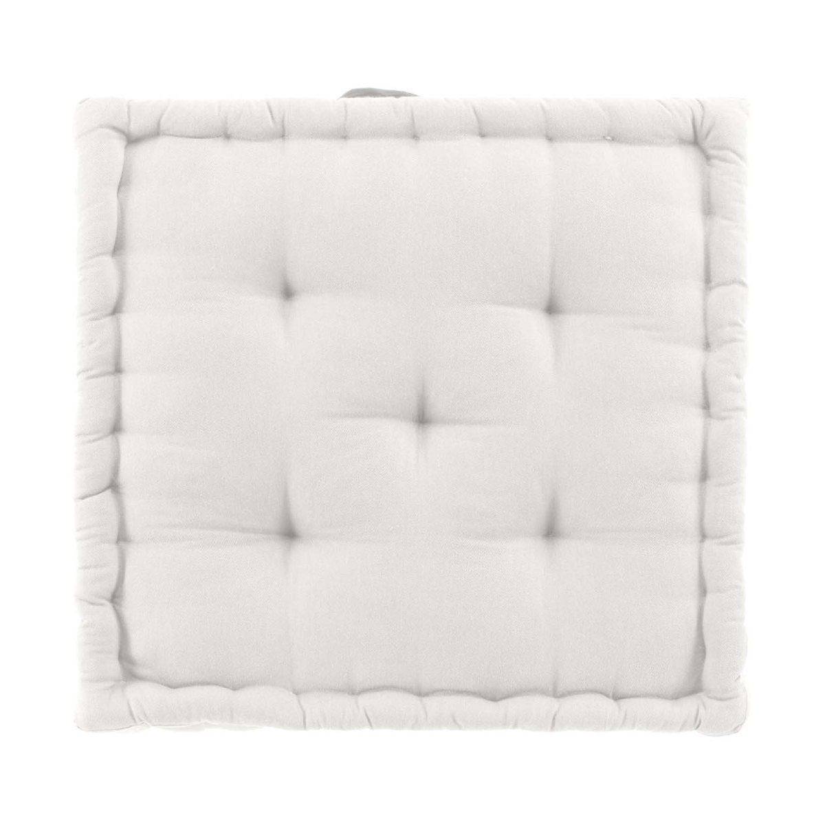 Coussin de Sol "Twily" 50x50cm Blanc - Image 1