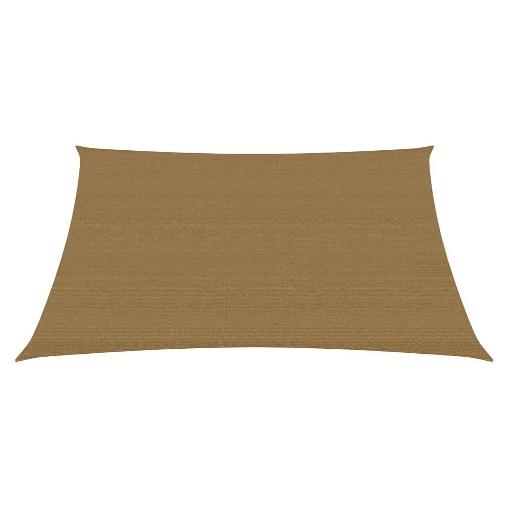 Helloshop26 - Voile toile d'ombrage parasol 160 g/m² 3/4 x 2 m PEHD taupe - Image 2