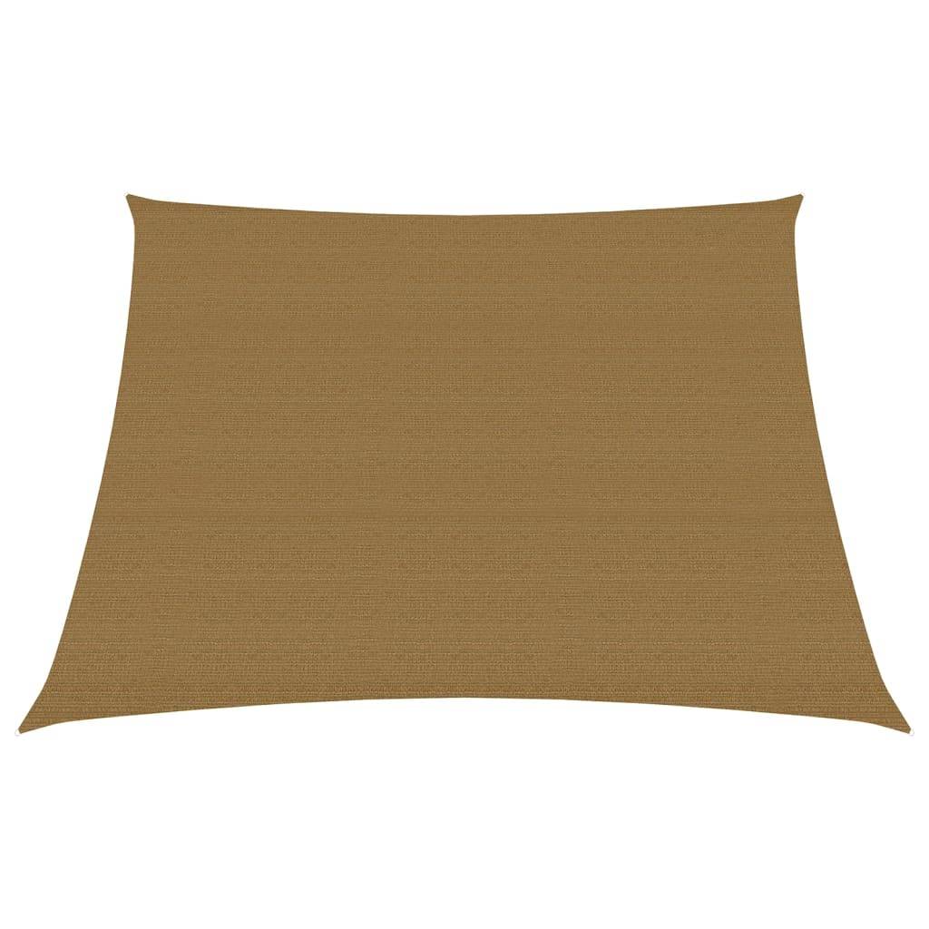 Helloshop26 - Voile toile d'ombrage parasol 160 g/m² 3/4 x 2 m PEHD taupe - Image 1