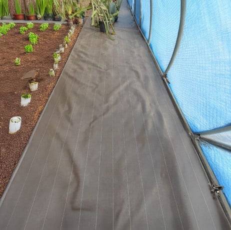 Plastidis - Toile de paillage tissée 130g/m² - Long 25 m, Couleur Marron, Larg 3.30 m - Image 3