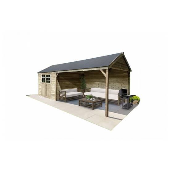 Abris de rangement Cambrai 2960 mm x 3960 mm - Solution moderne pour l'organisation