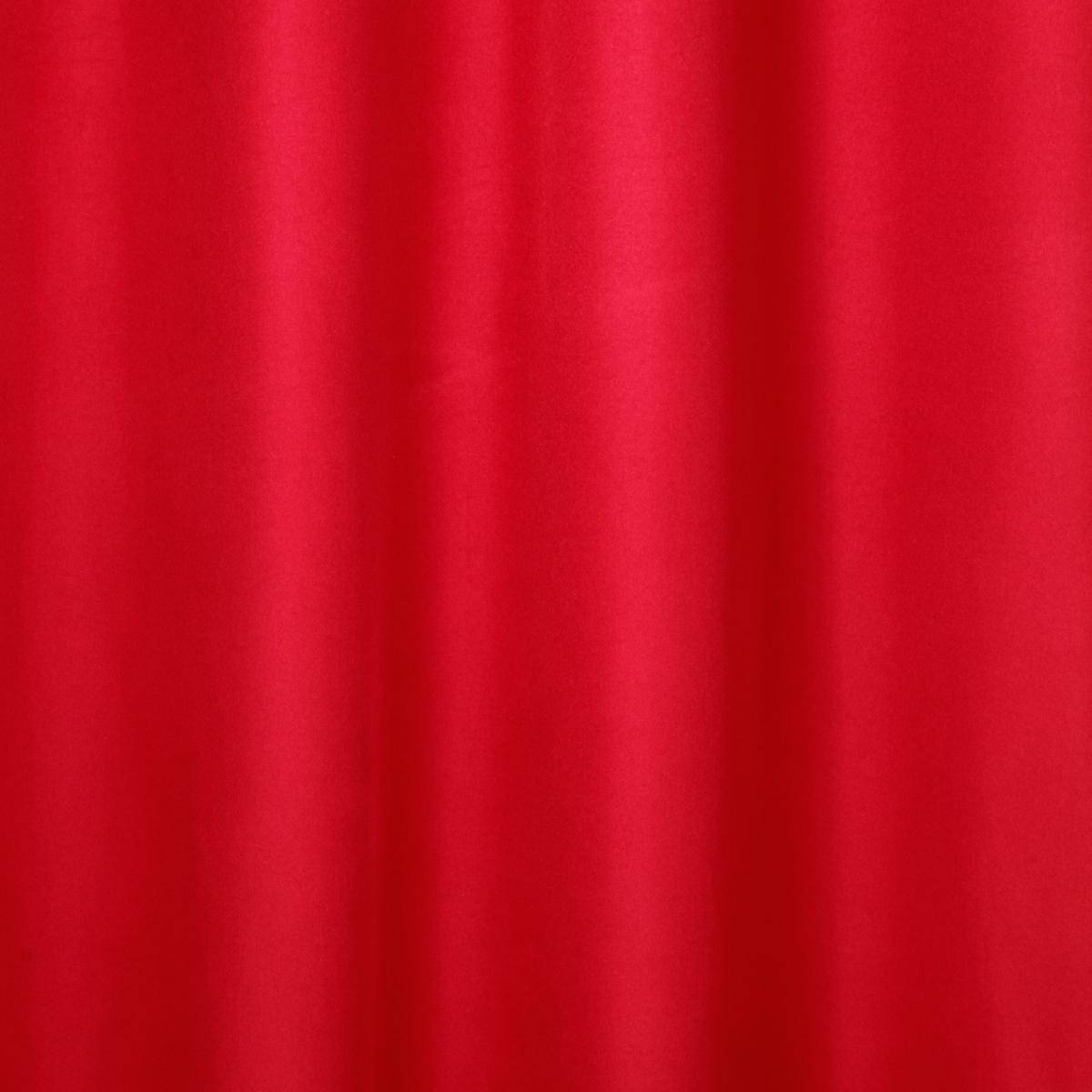 Atmosphera - Lot de 2 Rideaux à  œillets isolant Rouge 140 x 260 cm - Image 3