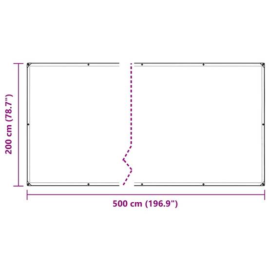 Vidaxl - Couverture végétale avec œillets 2x5 m PVC vidaXL 3308718 - Image 3