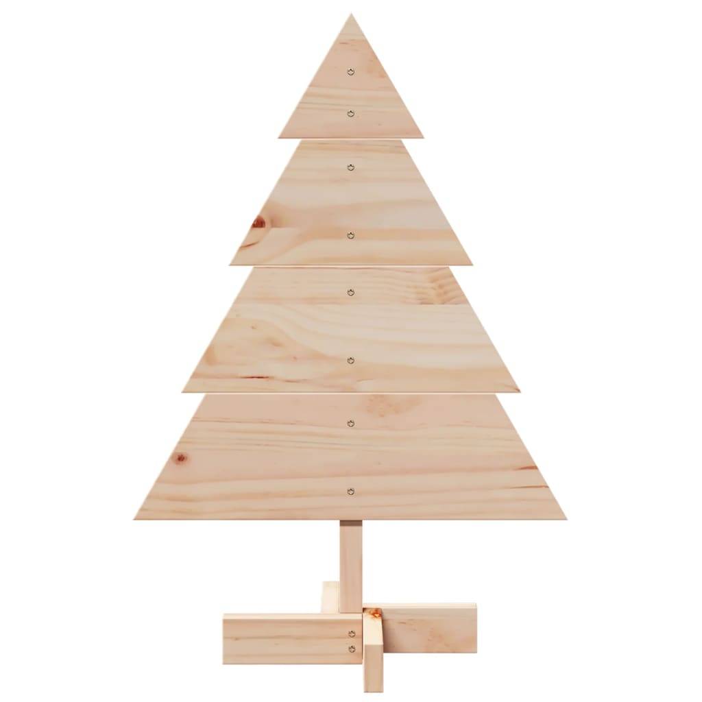 Petit Sapin de Noël Décoratif en Bois Massif Style Rustique pour Intérieur 70 cm – ComfortXL Outdoor Living - Image 3