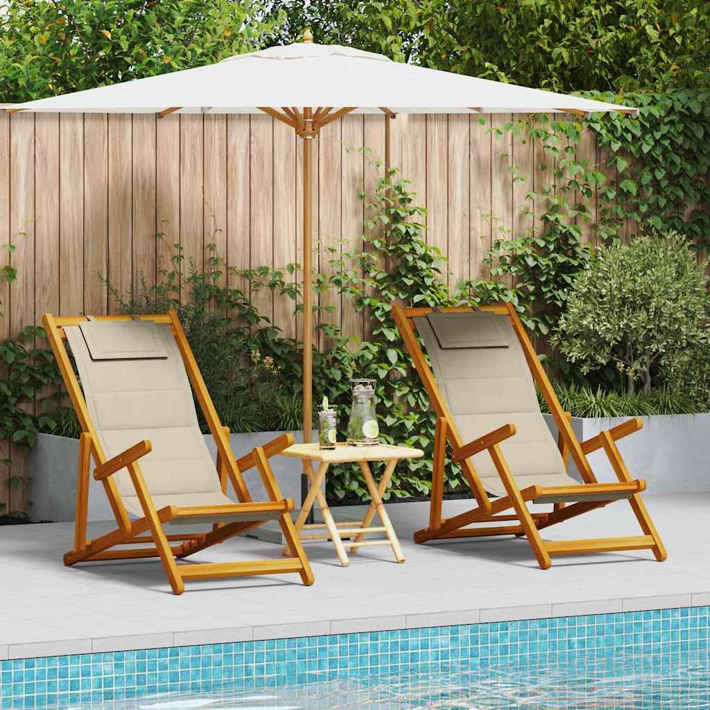 Prolenta Premium - Chaise bois composite  Prolenta Naturel  61.5 X 123 X 82 cm  1-personnes - P95074N