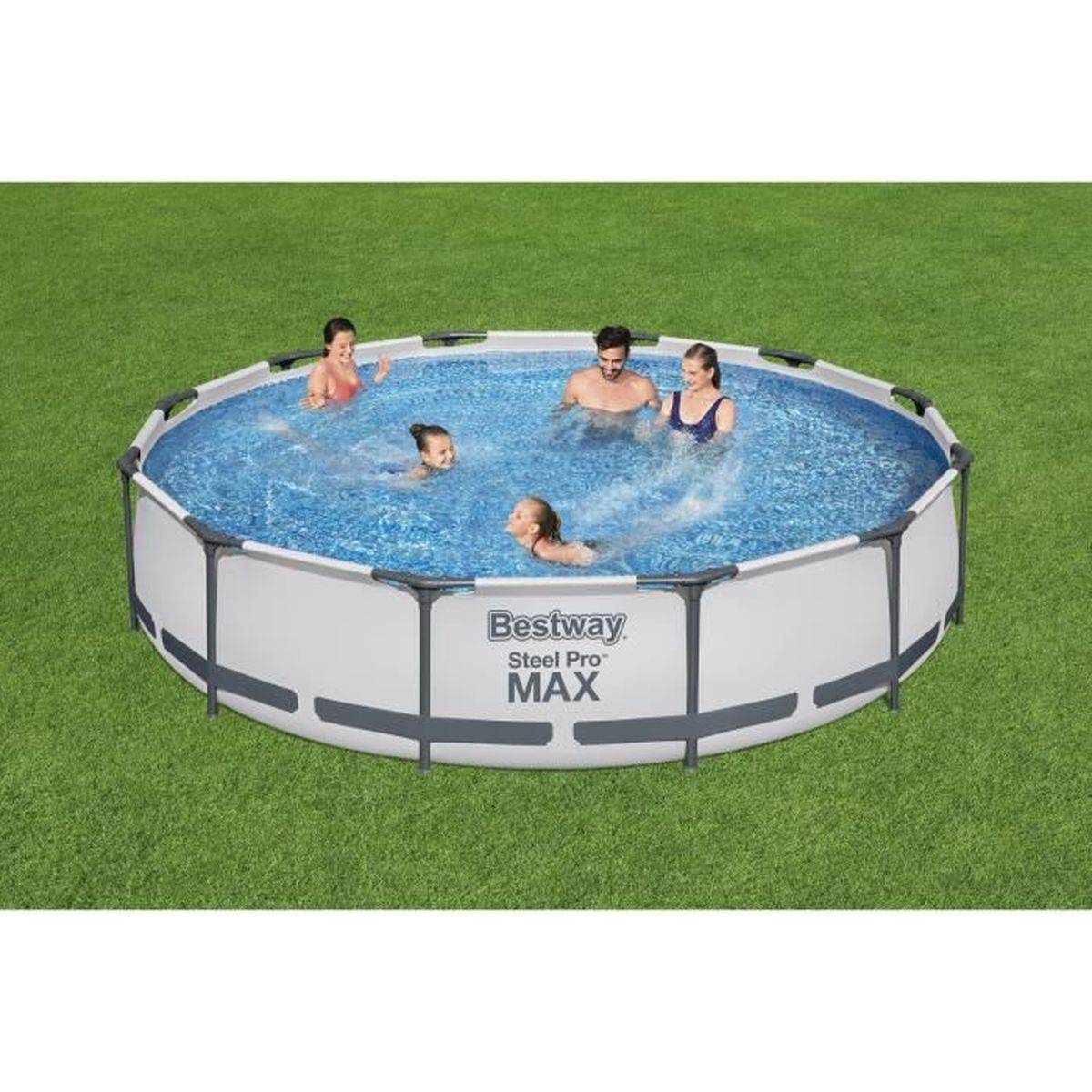 Bestway - Piscine Ronde Hors Sol Steel Pro Max Installation Rapide Et Structure Robuste - Bestway - Image 2