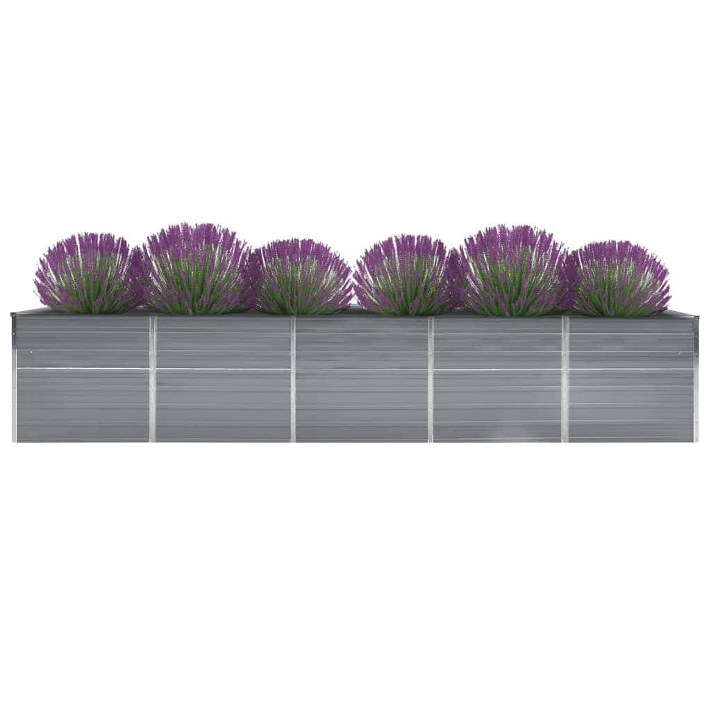 Prolenta Premium - Jardinière acier gris  400 x 80 x 77 cm  - Prolenta premium p399.6 - Image 1