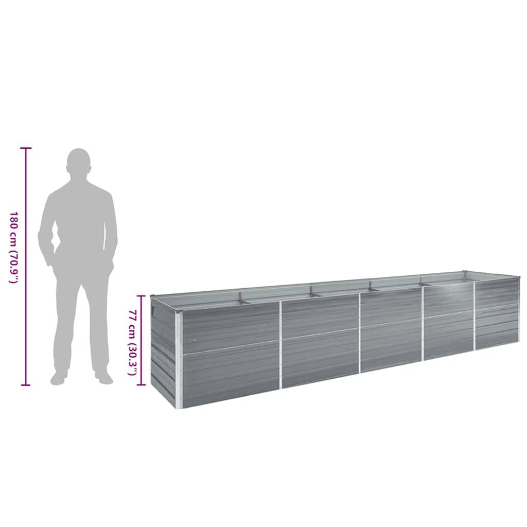 Prolenta Premium - Jardinière acier gris  400 x 80 x 77 cm  - Prolenta premium p399.6 - Image 9