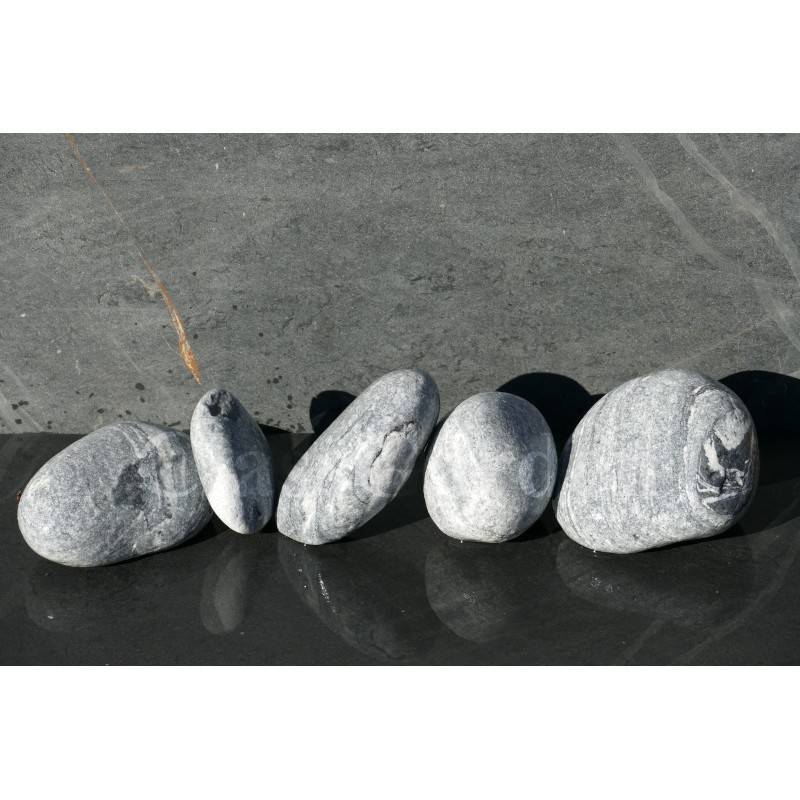 Gros Galet GRIS Venturé 100-200 - pack 5 Galet - Image 1