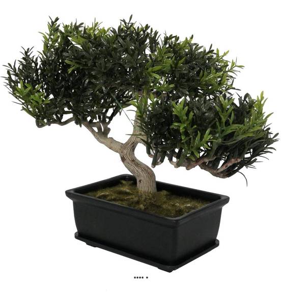 Bonsai artificiel Arbre a The H 23 cm 98 feuilles - Image 1