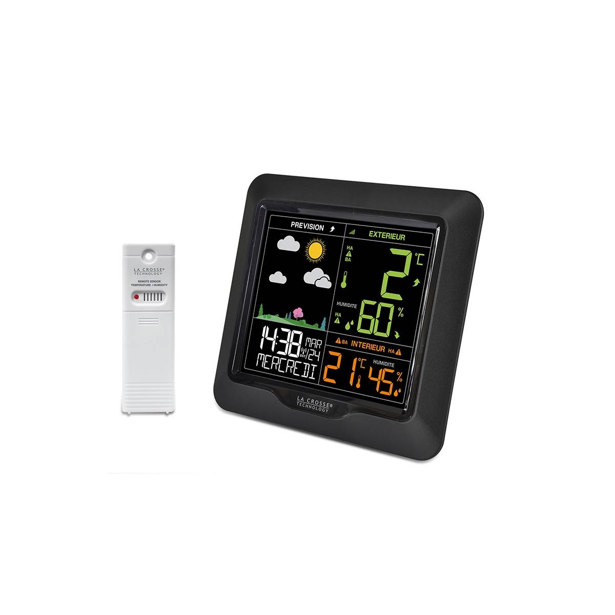 La Crosse Technology - Station météo sans fil avec écran lcd couleur WS6822BLA-B La Crosse Technology
