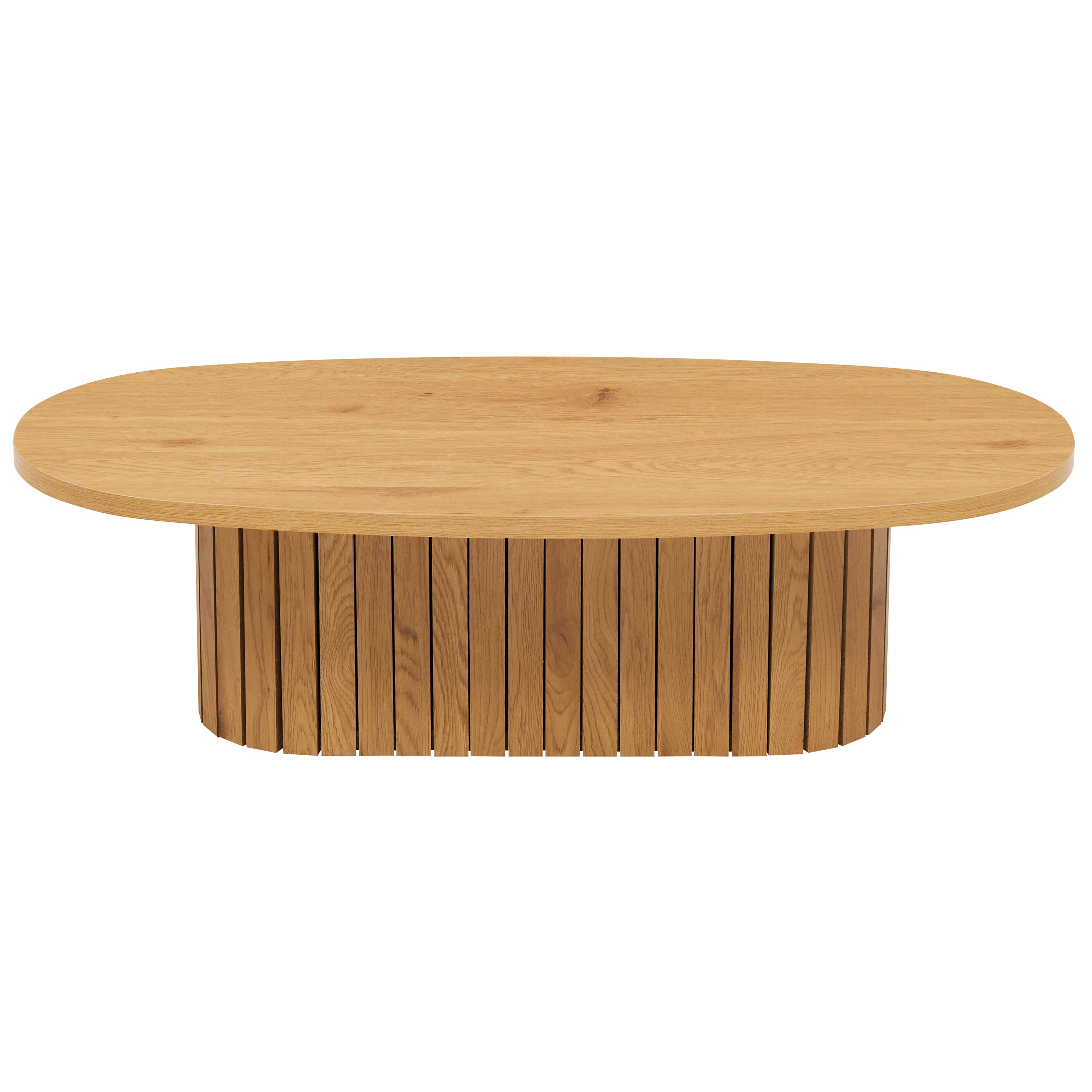 Oviala - Table basse ovale en mélaminé bois - Oviala - Image 4