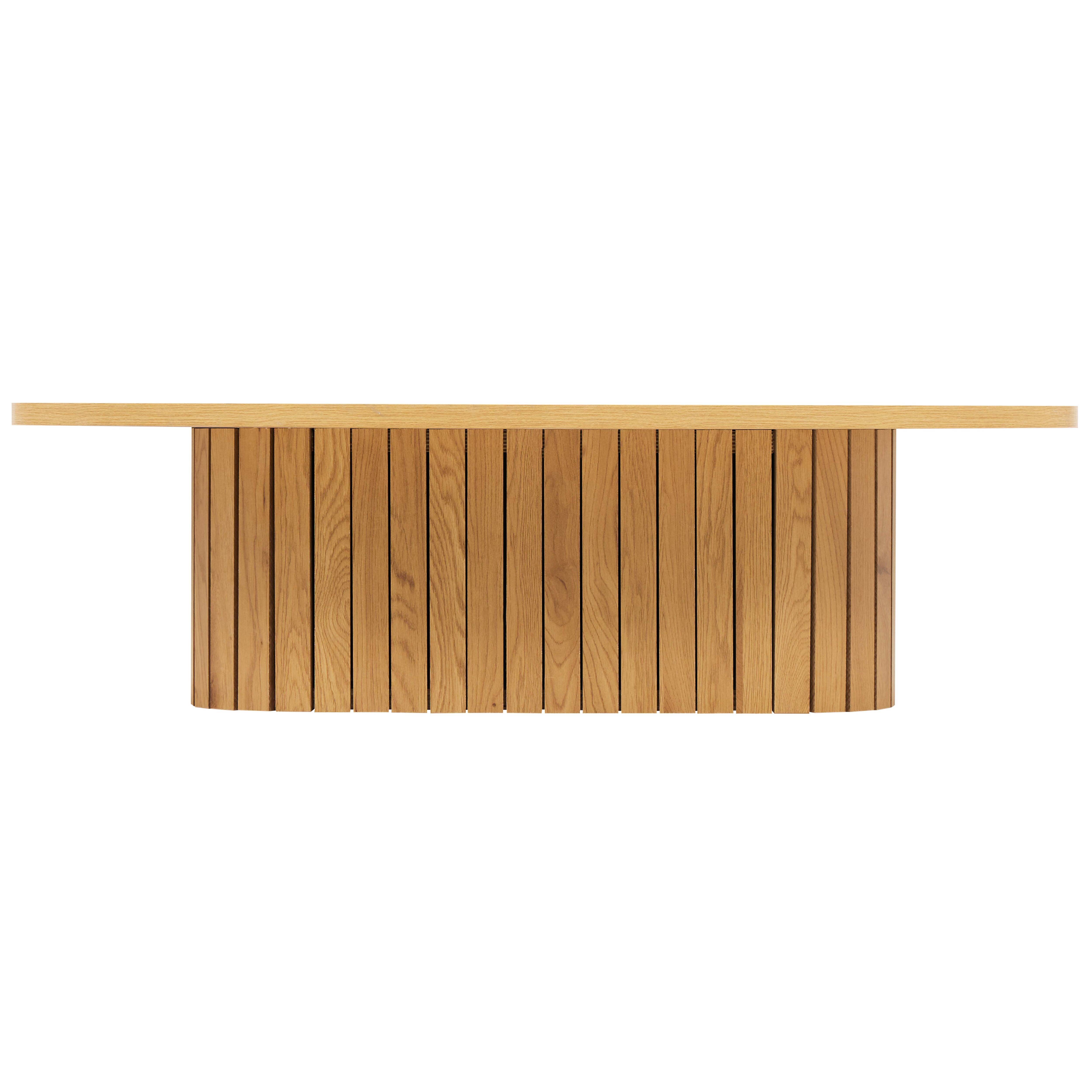 Oviala - Table basse ovale en mélaminé bois - Oviala - Image 5