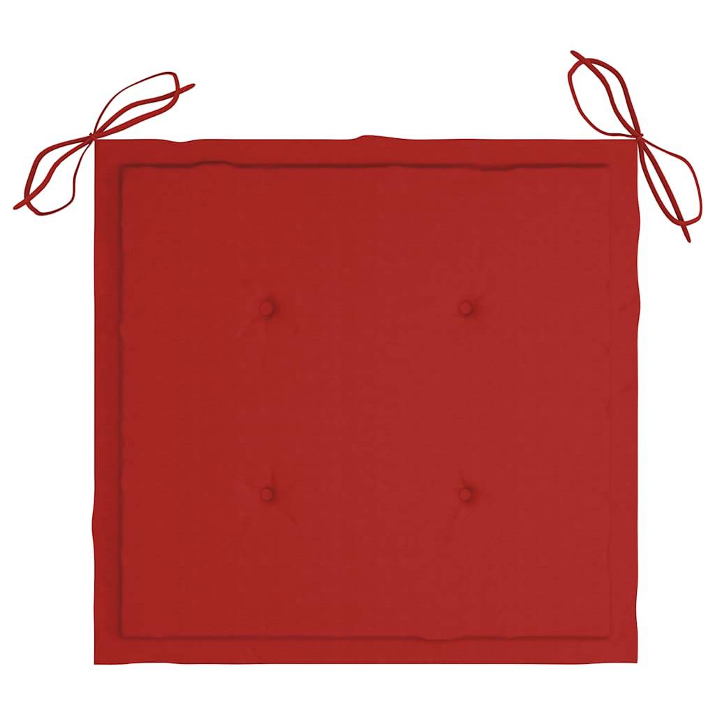 PANGIVO - Chaises de jardin empilables teck solide rouge 60 x 57.5 x 90 cm - PANGIVO - Image 10