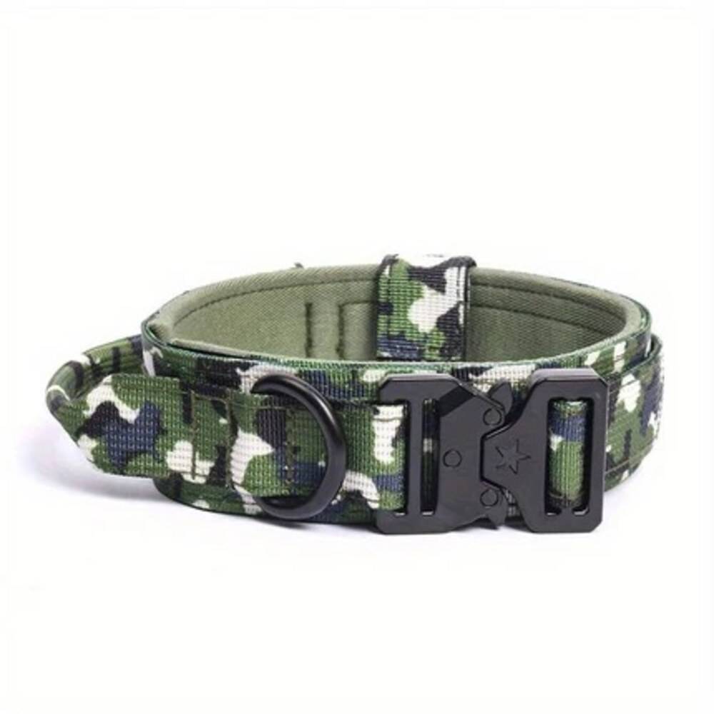 Collier tactique camouflage Vert XL pour chien, FranceCroquettes - Image 1