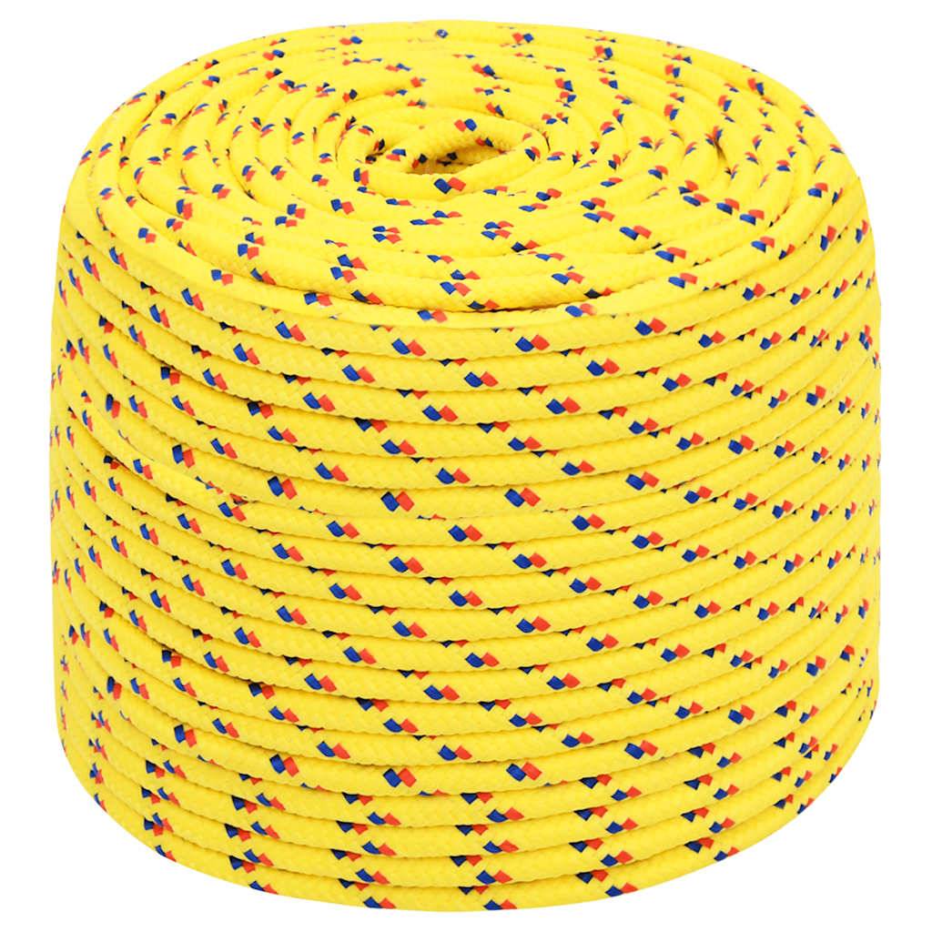Corde de bateau Jaune 6 mm 100 m Polypropylène Maison Chic - Image 1