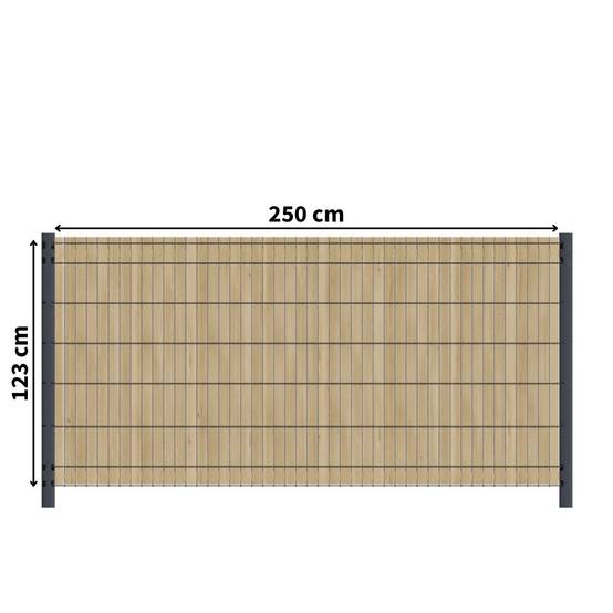 Kit Occultation Bois - L2,5 x H1,23m - Epicea - Autoclave - Protege Contre Insecte & Champignons - Pose Facile et Rapide - Image 1