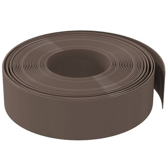 Bordure de pelouse polyéthylène séparation parterres 10mx15cm brun - ComfortXL Outdoor Living - Image 4