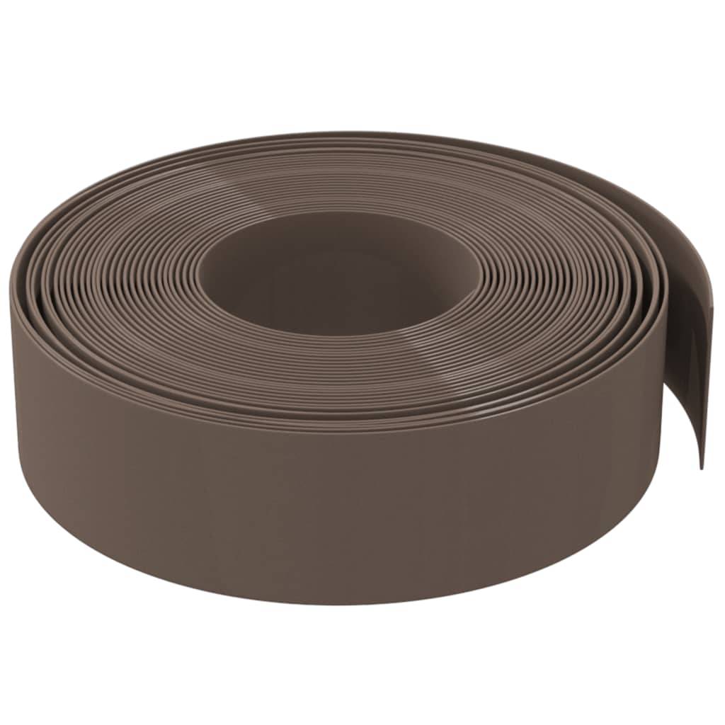 Bordure de pelouse polyéthylène séparation parterres 10mx15cm brun - ComfortXL Outdoor Living - Image 4