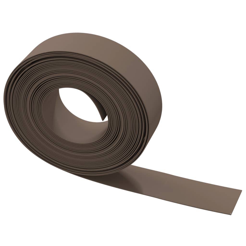 Bordure de pelouse polyéthylène séparation parterres 10mx15cm brun - ComfortXL Outdoor Living - Image 5