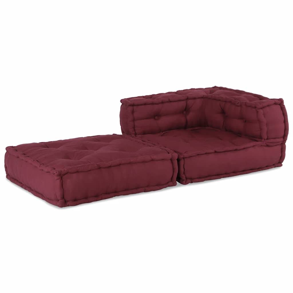 Canapé modulaire coton marron 70 x 70 x 54 cm - PANGIVO - Image 6