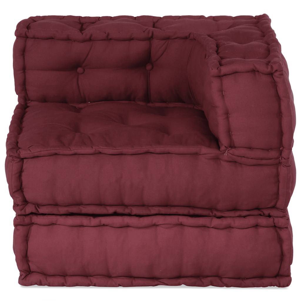 Canapé modulaire coton marron 70 x 70 x 54 cm - PANGIVO - Image 4