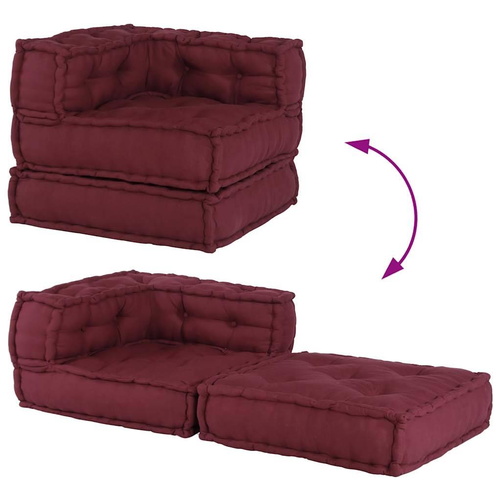 Canapé modulaire coton marron 70 x 70 x 54 cm - PANGIVO - Image 10