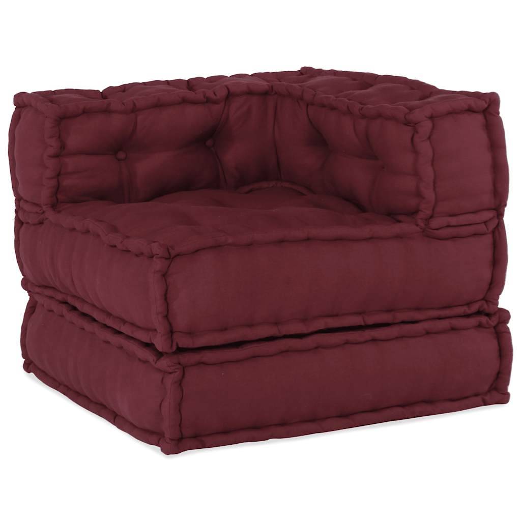 Canapé modulaire coton marron 70 x 70 x 54 cm - PANGIVO - Image 2