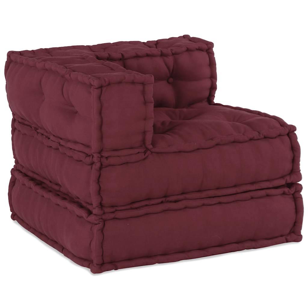 Canapé modulaire coton marron 70 x 70 x 54 cm - PANGIVO - Image 5