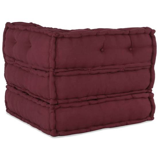 Canapé modulaire coton marron 70 x 70 x 54 cm - PANGIVO - Image 9