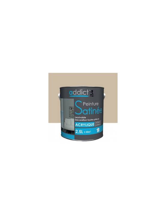 Peinture Acrylique Satin 2.5 Litres Castor - Addict - Image 2