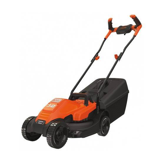 Tondeuse électrique 1200W BLACK & DECKER Coupe 32cm BEMW451BH-QS Surfaces jusqu'à 600m² - Image 1