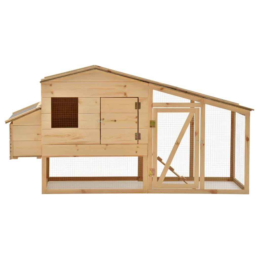 Vidaxl - Poulailler Bois de pin massif 178x67x92 cm vidaXL 170915 - Image 10