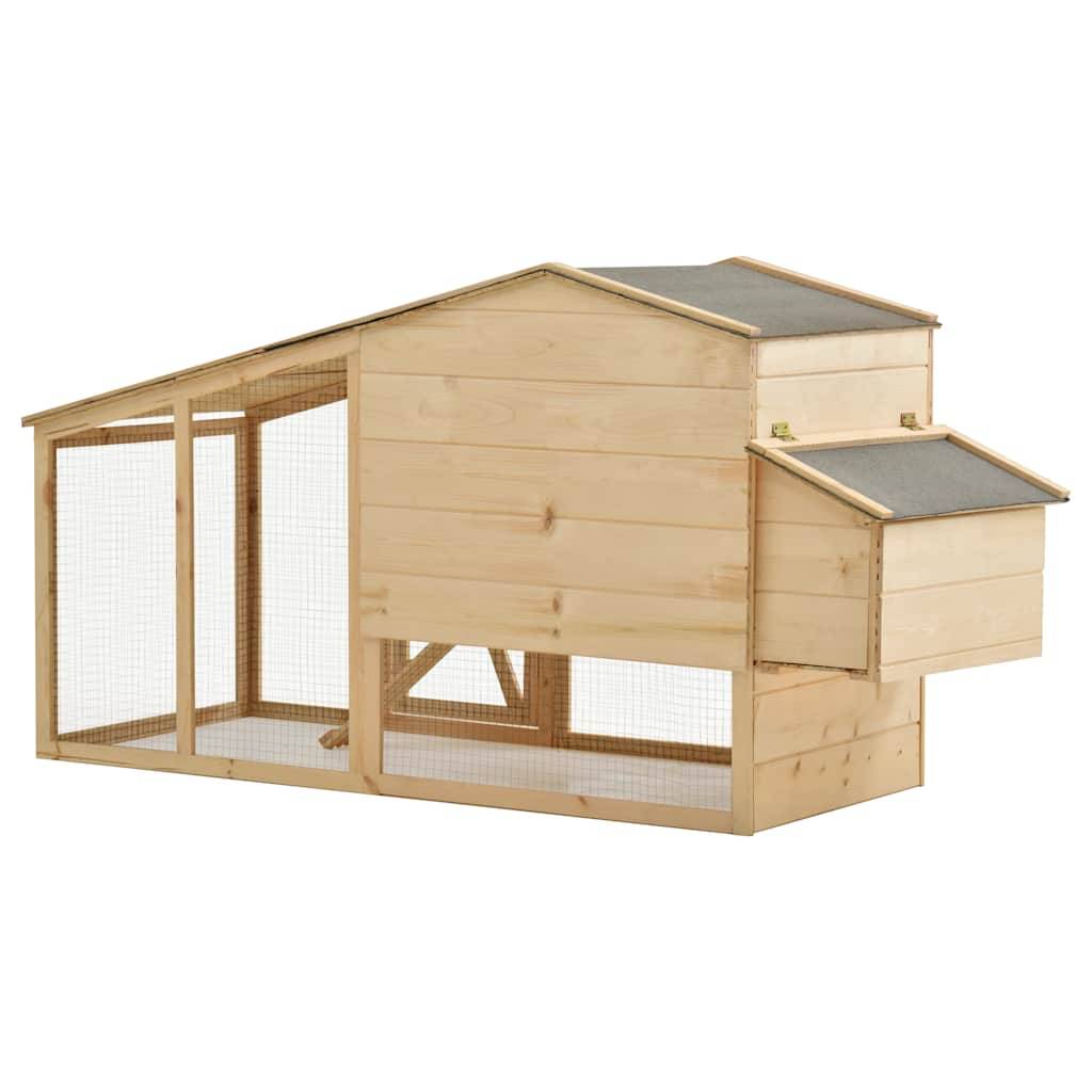 Vidaxl - Poulailler Bois de pin massif 178x67x92 cm vidaXL 170915 - Image 5