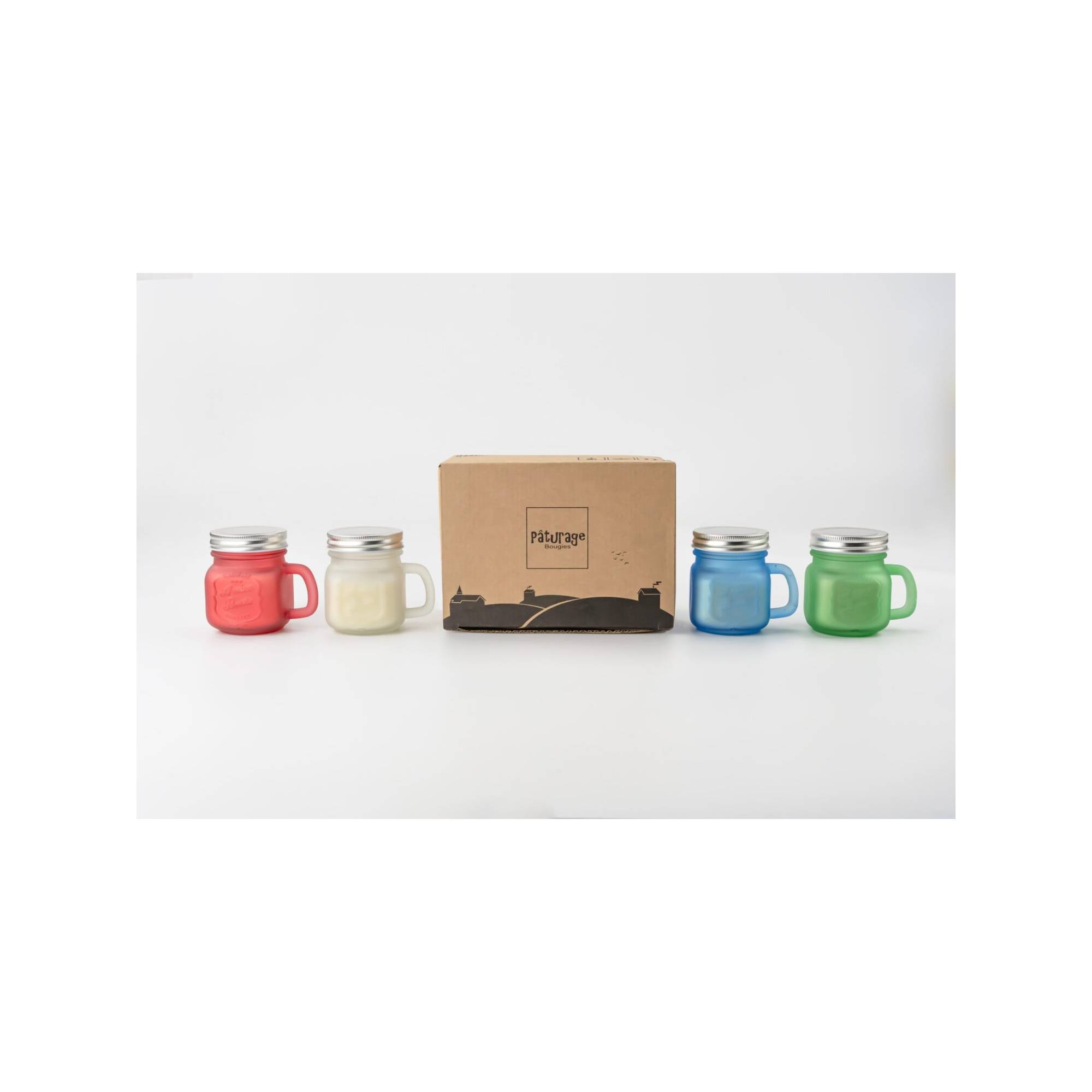 Sans Marque - Lot de 4 bougies citronnelle d'extérieure - Contre les moustiques - A la cire de soja - 10 x 8,8 cm - Image 4