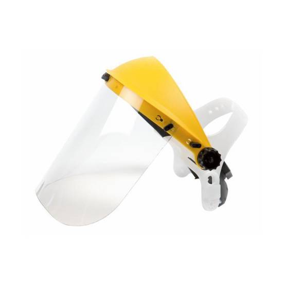 Visière de protection professionnelle avec écran en polycarbonate et bandeau réglable - Image 1