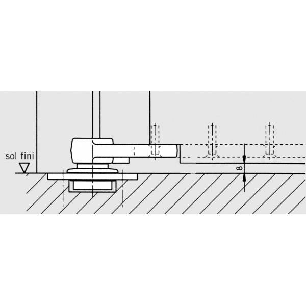 Faux pivot crapaudine 7471K DORMA - 45070001 - Image 2