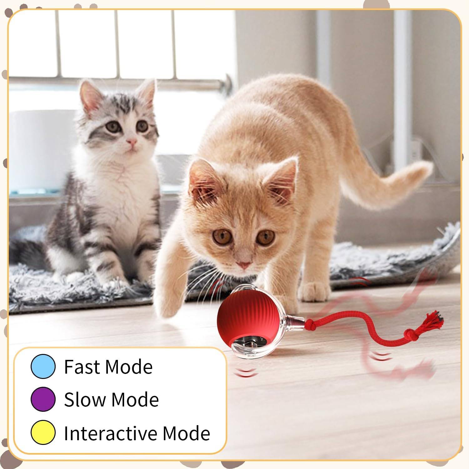 Balle Interactive Automatique pour Chat Électrique DtopbuyAge - Image 2