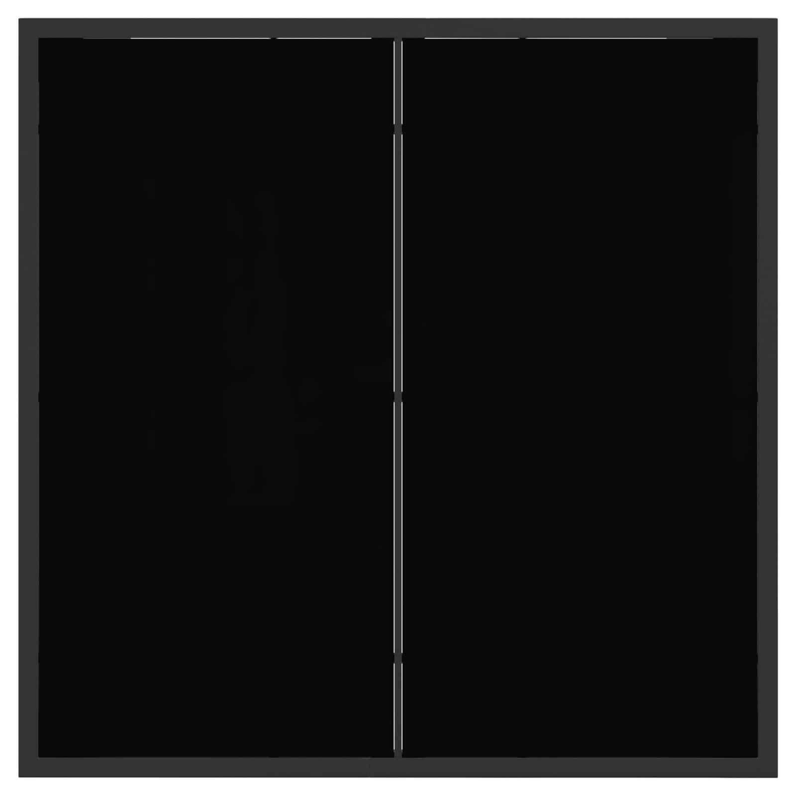 Ensemble de salle à manger acier et textilène noir et gris 80 x 80 x 73 cm - PANGIVO - Image 6