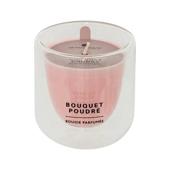 Bougie Parfumée En Verre "Ilan" 130g Bouquet Poudré - Image 2