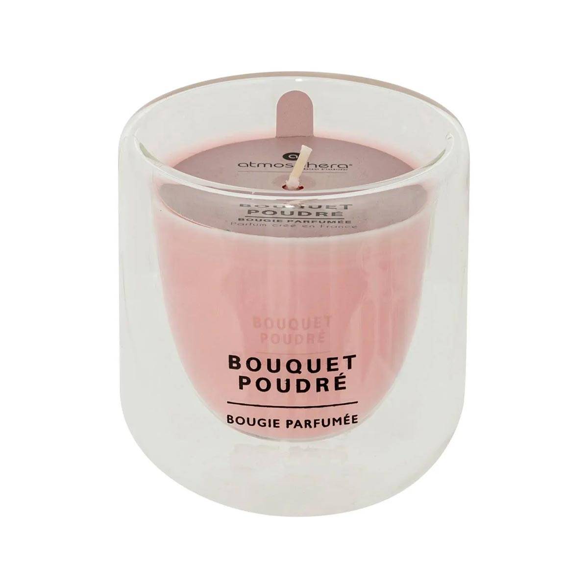 Bougie Parfumée En Verre "Ilan" 130g Bouquet Poudré - Image 2