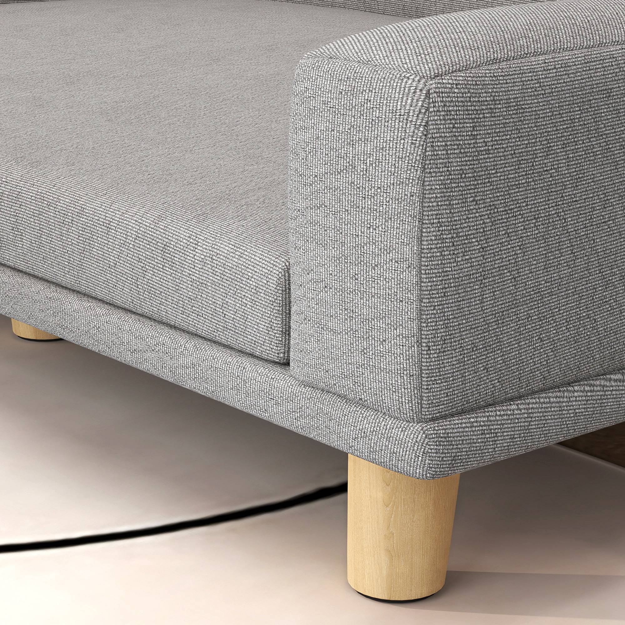 Canapé pour chien grand lit surélevé pour chien coussin lavable cadre en bois tissu polyester 98 x 67 x 25 cm gris - Image 10