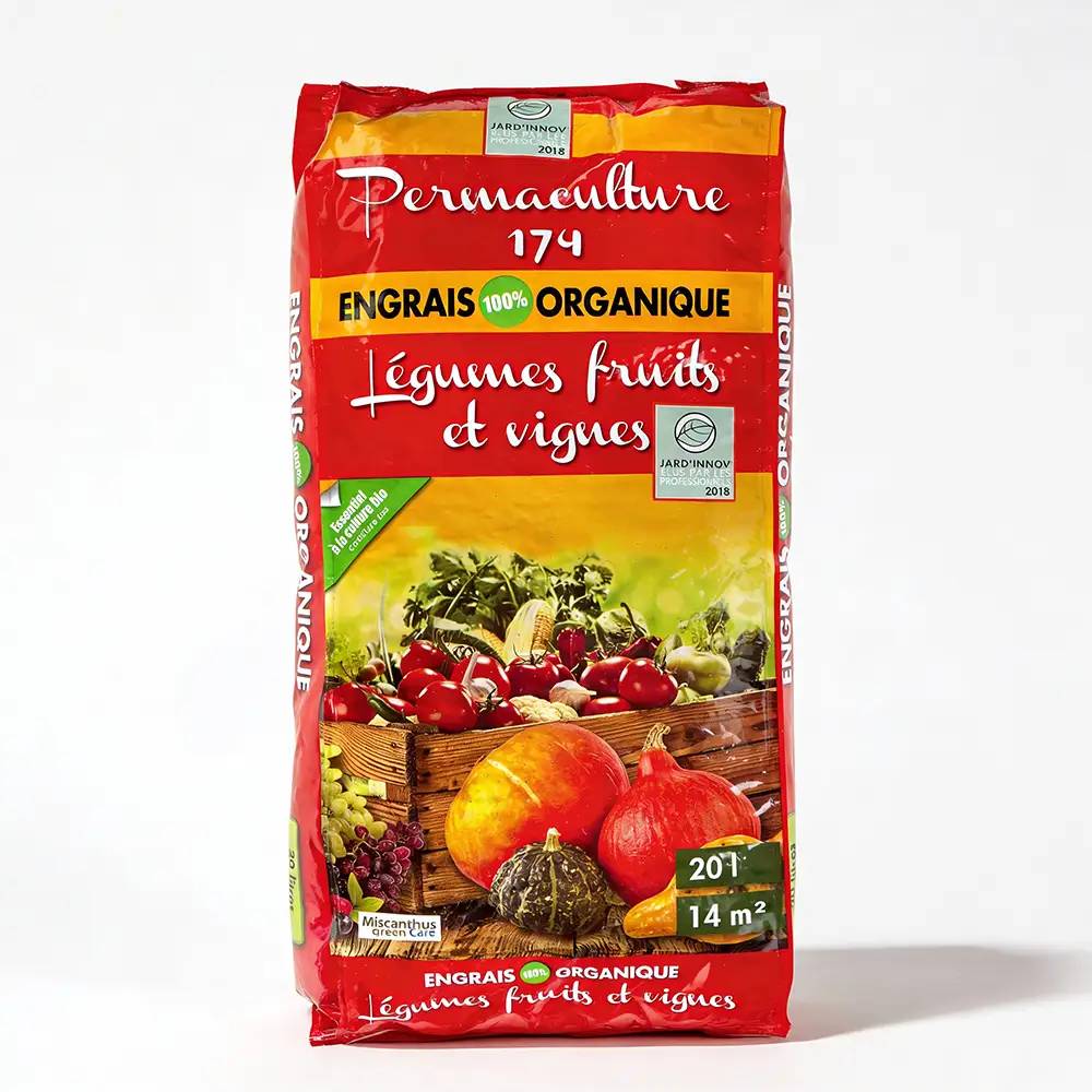 Autre - Engrais Organique en Granulés pour Légumes Fruits et Vignes - Permaculture 174® (1 Sac de 20L) - Image 1