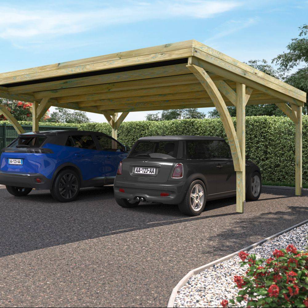 Carport double Victor Moderne - Forest Style - Image 1