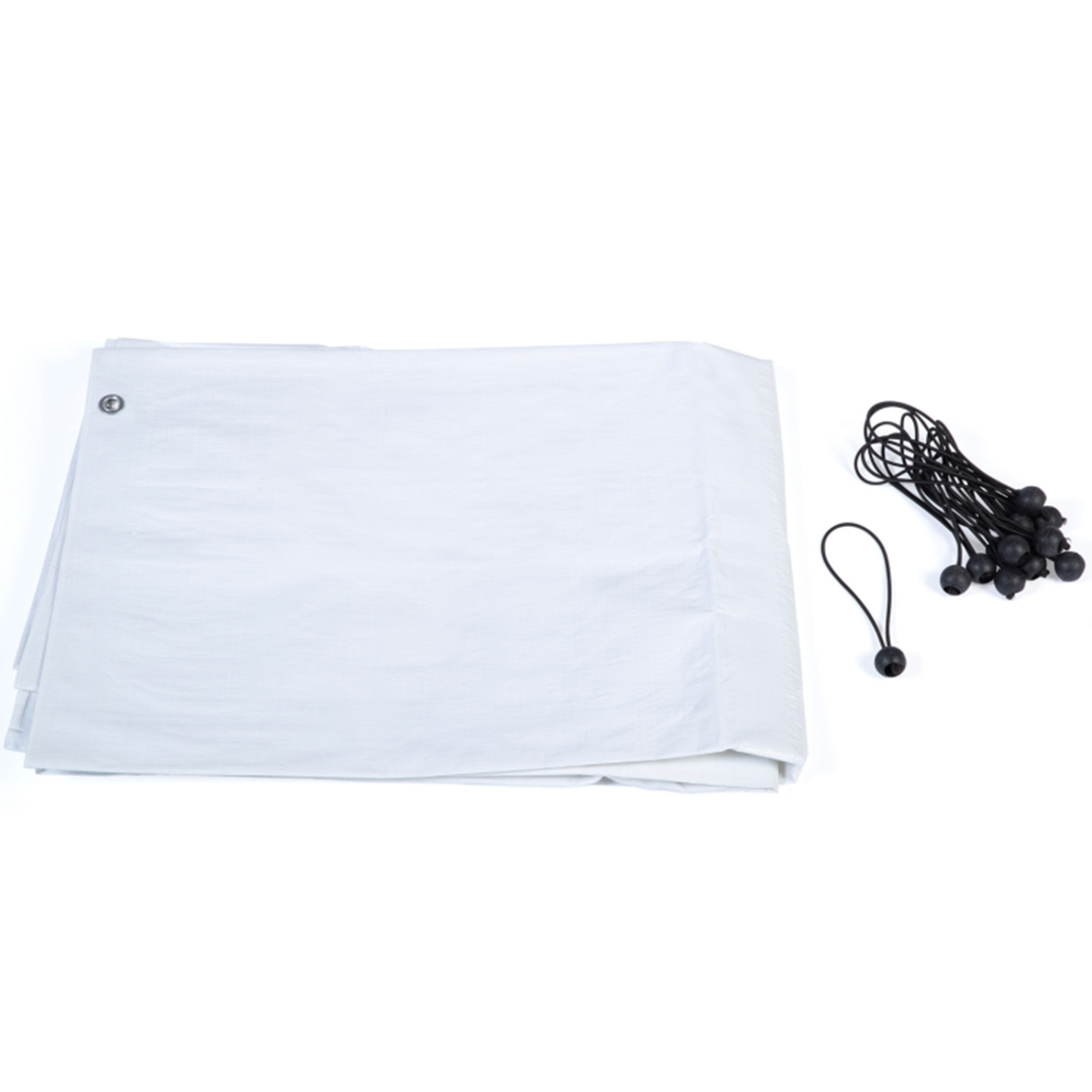 IDMARKET - Bâches waterproof blanches 1 arrière + 2 côtés 150 gr pour enclos poulaillers - Image 4