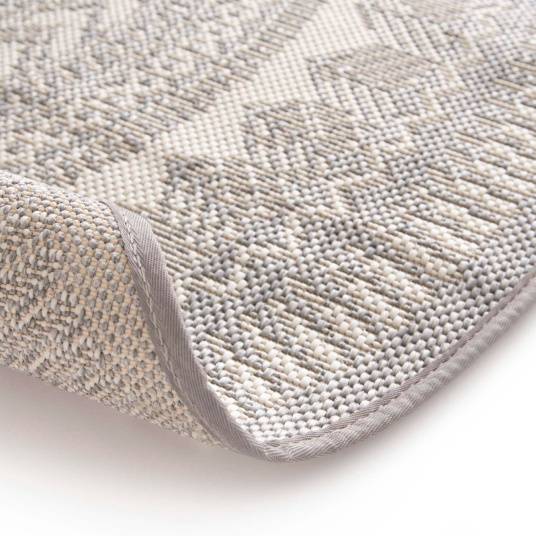 Decoweb - Tapis rond d'extérieur ou d'intérieur - Mandala - Gris - Ø 120 cm - Decoweb - Image 7