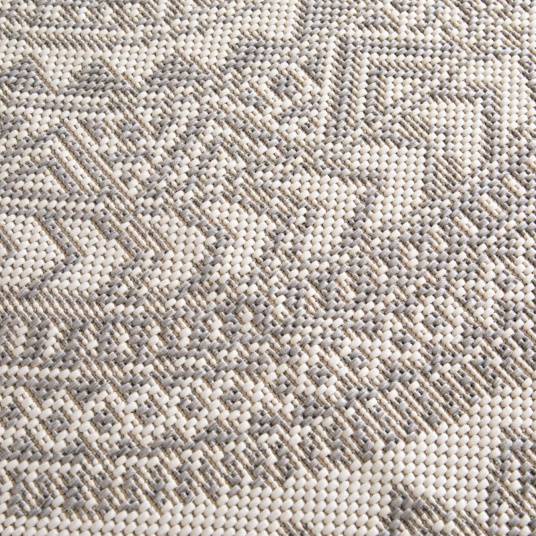 Decoweb - Tapis rond d'extérieur ou d'intérieur - Mandala - Gris - Ø 120 cm - Decoweb - Image 4