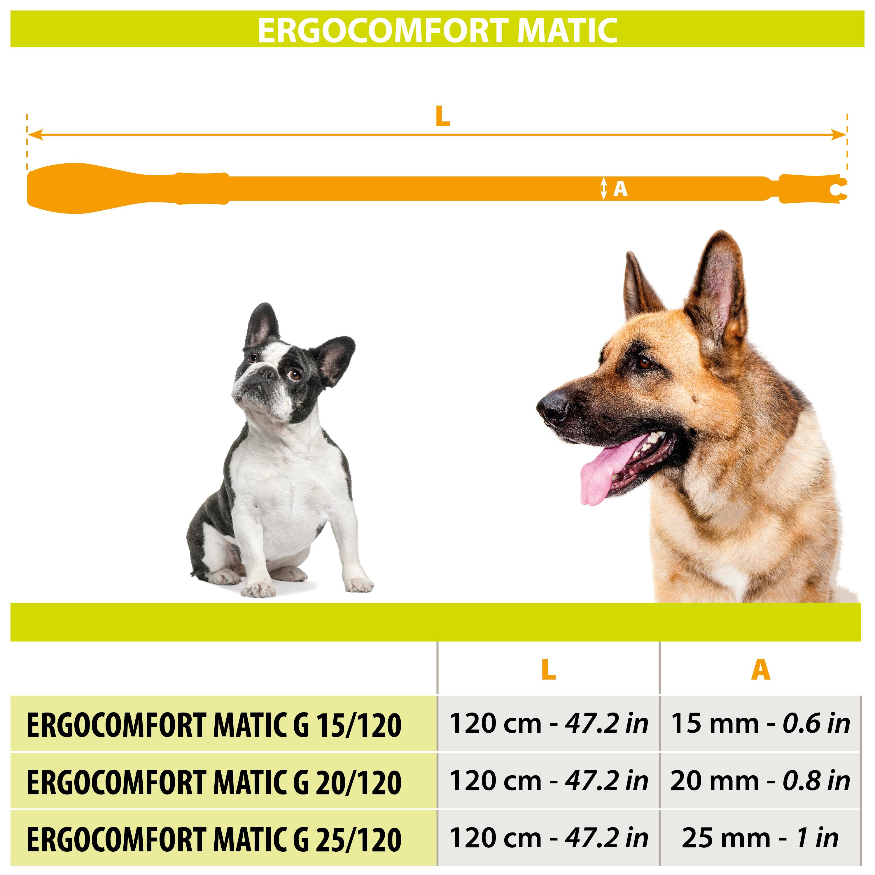 Ferplast - Ferplast Laisse pour chien ERGOFLUO MATIC, Laisse pour petit chien, Mousqueton innovant avec mécanisme magnétique, Poignée rembourrée, Nylon. Taille - Image 2