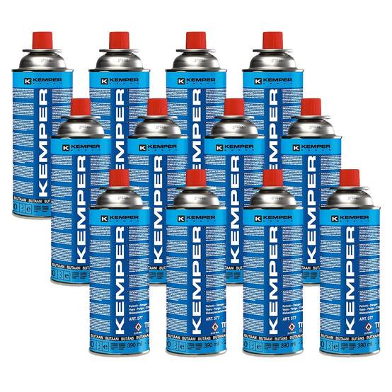 Lot 12 Cartouches Gaz Butane 390 ml 227 g Recharge Réchaud Portable Chalumeau Valve Sécurité KEMPER - Image 8